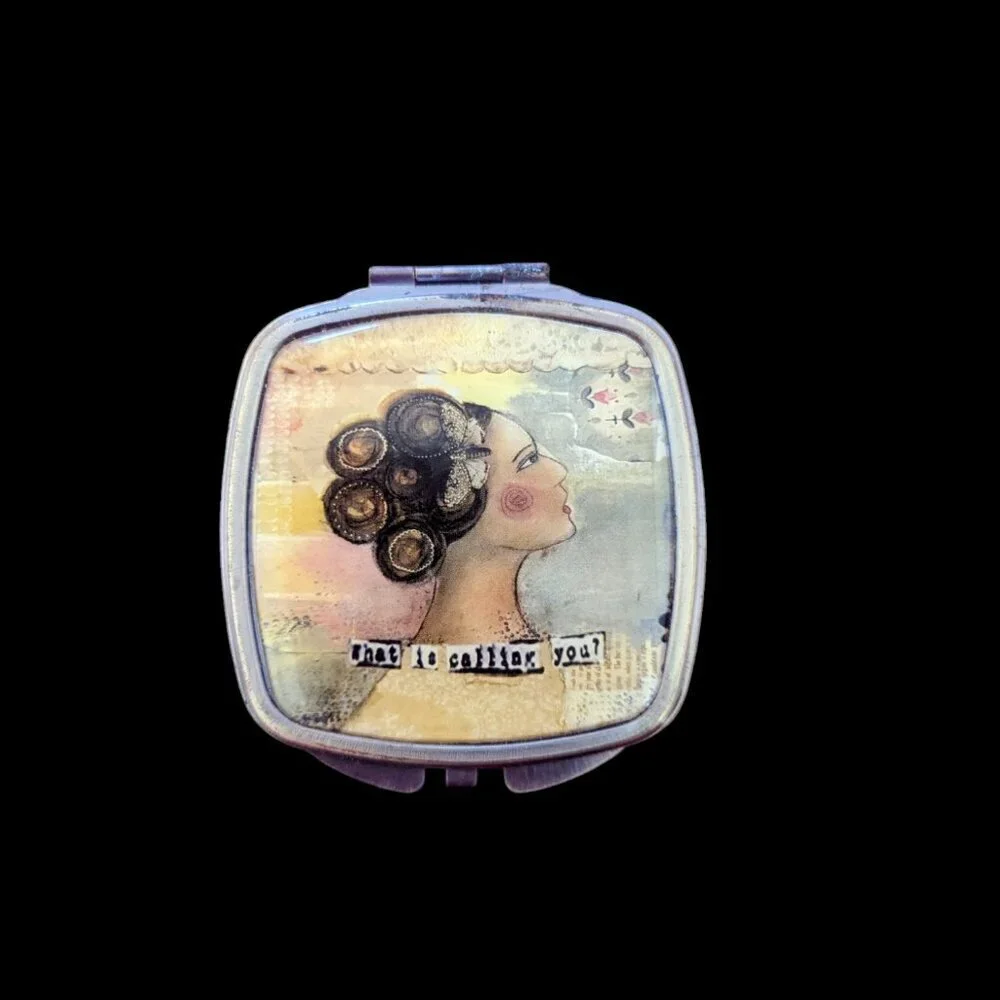 Vintage Inspired Compact‎ Vanity Mirror 1920’s Art Nouveau Art Deco Girly Girl